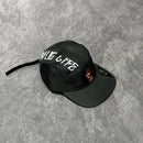 BONÉ FIVE PANEL ANTH CO THUG LIFE - PRETO