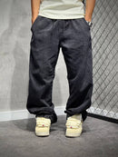 CALÇA BAGGY BASIC STONED BLACK