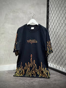 CAMISETA TRIPSIDE OVER “FLAME” - PRETA
