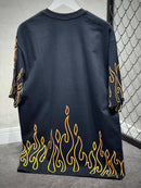 CAMISETA TRIPSIDE OVER “FLAME” - PRETA