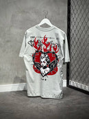 CAMISETA TRIPSIDE OVER “BARBED HEART” - CINZA