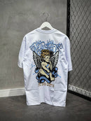 CAMISETA TRIPSIDE OVER “SMOKE ANGEL” - BRANCA
