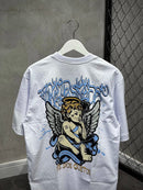CAMISETA TRIPSIDE OVER “SMOKE ANGEL” - BRANCA