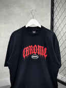 CAMISETA OVER CHRONIC 2PAC BACK TAG - PRETA