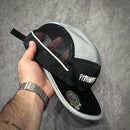 BONÉ FIVE PANEL CHRONIC TAG LINE TELA - PRETO/CINZA