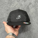 BONÉ FIVE PANEL BLACK BIRD UNISEX - PRETO/LISTRADO