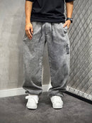 CALÇA BAGGY COMPTON LETTERS LOGO MARMORIZADA