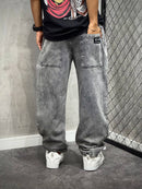 CALÇA BAGGY COMPTON LETTERS LOGO MARMORIZADA